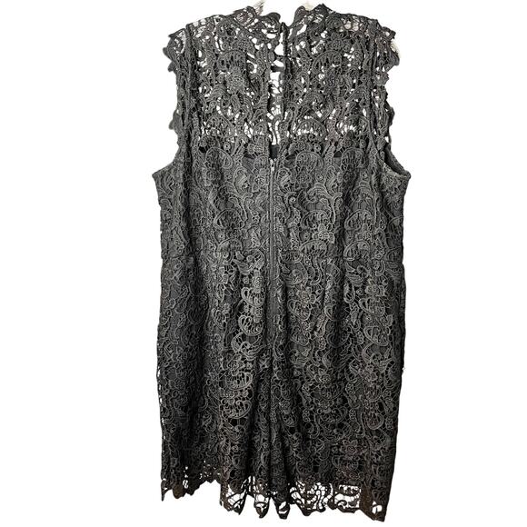 Eloquii Studio Lace Sleeveless Black Romper - Picture 9 of 9